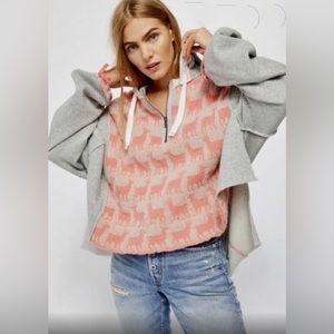 Free People Alpaca My Bags Hoodie Sweatshirt (NWOT)